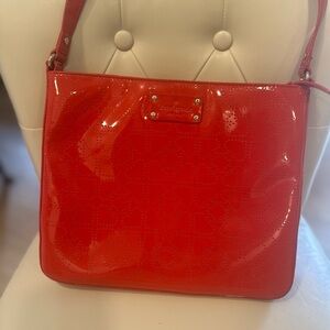 Kate Spade Glossy Red Shoulder Bag